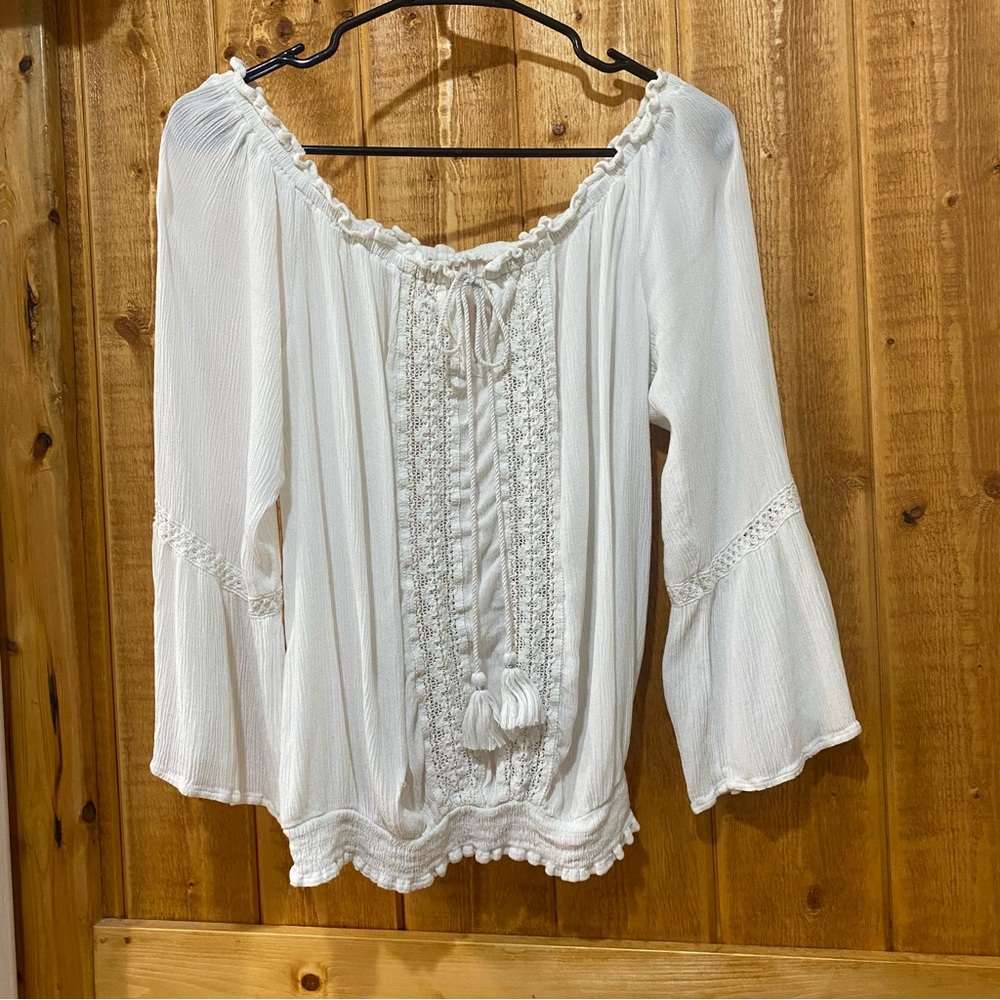 Y2K Amisu Woman’s Cottagecore Festival Shirt Whimsigoth Fairy Coquette Size L